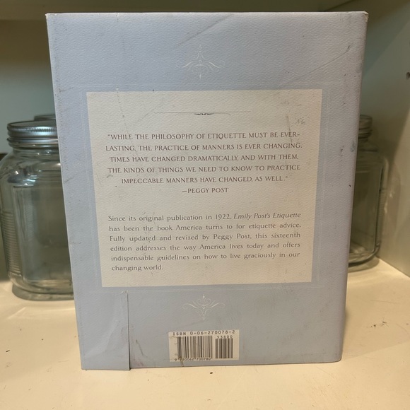 Vintage Emily Post Etiquette Book Peggy Post 16th Edition Wedding Hardcover Huge - Picture 3 of 4